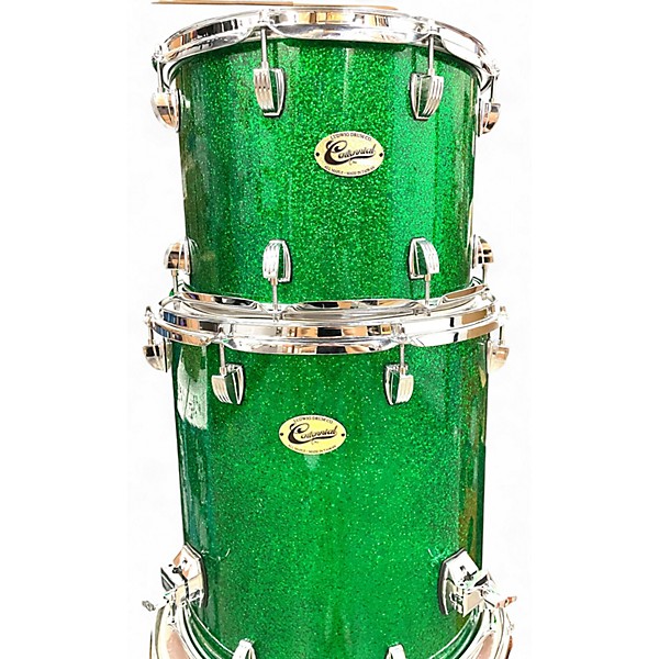 Used Ludwig Used Ludwig 4 piece Centennial Series Zep Green Sparkle Drum Kit