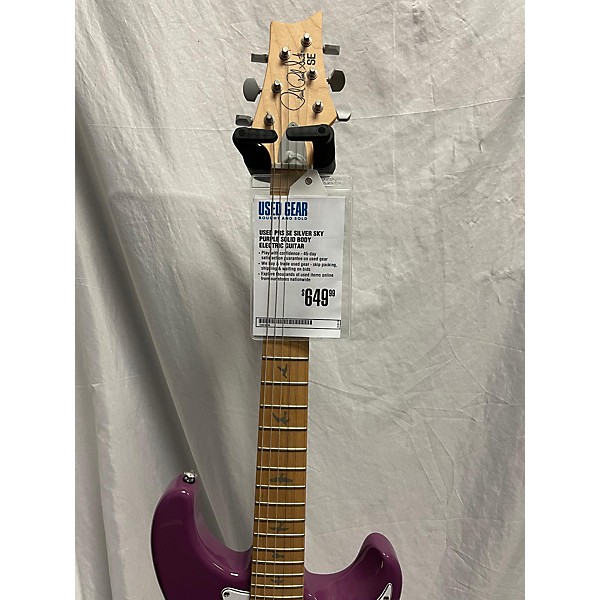 Used PRS Used PRS SE Silver Sky Purple Solid Body Electric Guitar