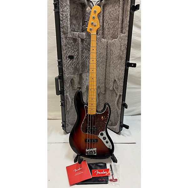 Used Fender Used 2023 Fender American Professional II Jazz Bass 3 Color Sunburst Electric Bass Guitar