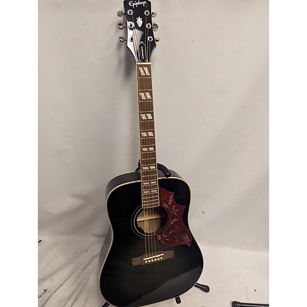 Used Epiphone Used Epiphone Hummingbird Black Burst Acoustic Guitar