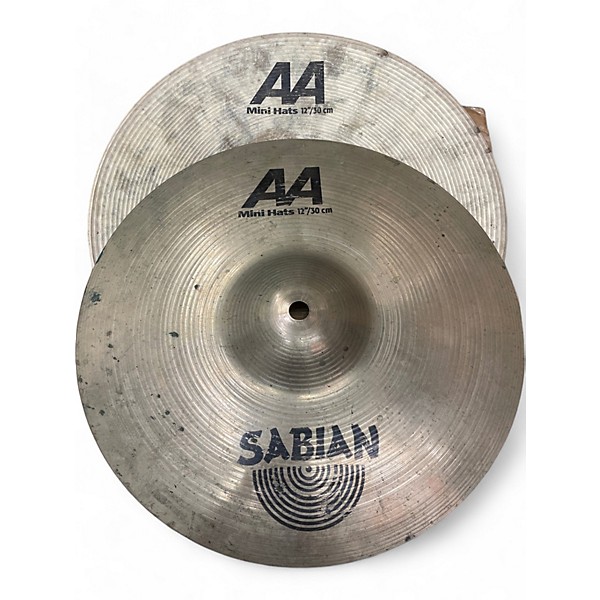 Used SABIAN Used SABIAN AA Mini Hi Hat Pair Cymbal