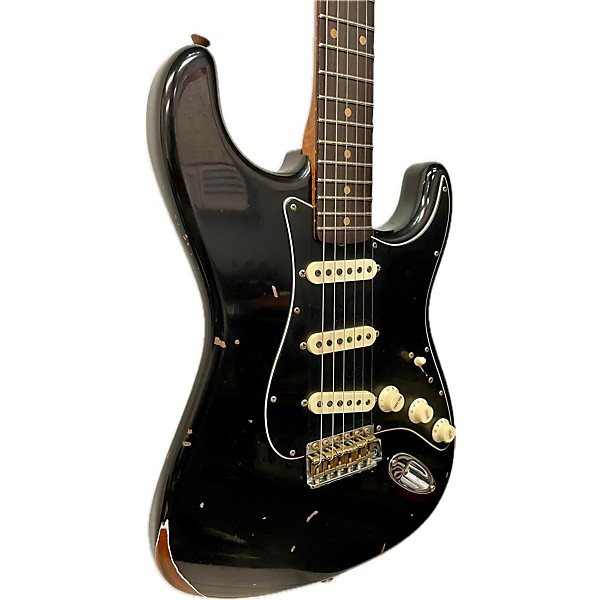 Used Fender Used Fender CUSTOM SHOP LIMITED DUAL MAG II STRATOCASTER Black Solid Body Electric Guitar