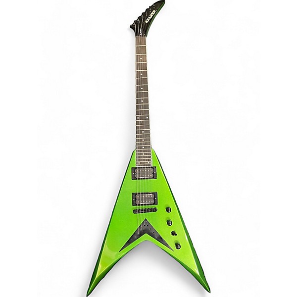 Used Kramer Used Kramer Dave Mustaine Vanguard "Rust in Peace" alien tech green Solid Body Electric Guitar