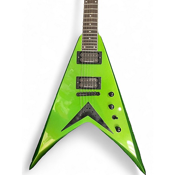 Used Kramer Used Kramer Dave Mustaine Vanguard "Rust in Peace" alien tech green Solid Body Electric Guitar