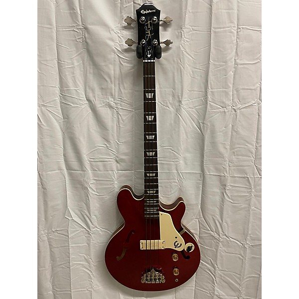 Used Epiphone Used Epiphone Jack Casady Signature Candy Apple Red Metallic Electric Bass Guitar