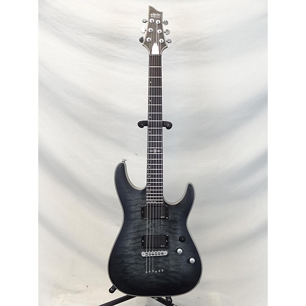 Used Schecter Guitar Research Used Schecter Guitar Research C1 Platinum Trans Black Solid Body Electric Guitar