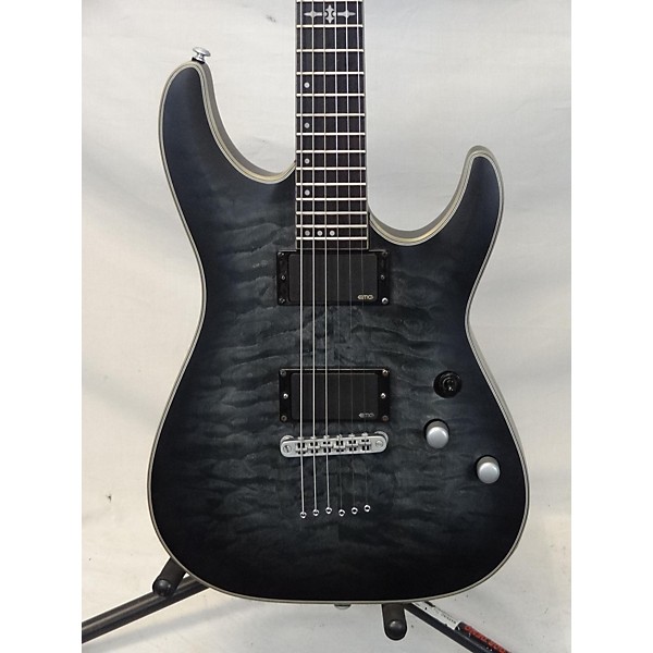 Used Schecter Guitar Research Used Schecter Guitar Research C1 Platinum Trans Black Solid Body Electric Guitar