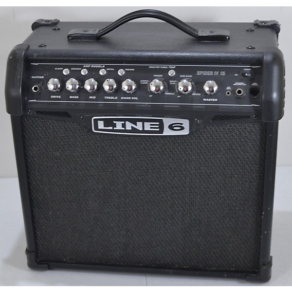 Used Line 6 Spider IV 15W 1X8 Guitar Combo Amp