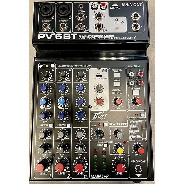 Used Peavey Used Peavey PV6BT Unpowered Mixer