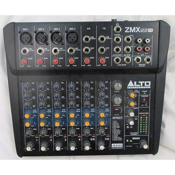 Used Alto Used Alto ZMX122FX 8-Channel Unpowered Mixer