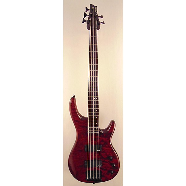 Used Alvarez Used Alvarez AEB5 Red Electric Bass Guitar