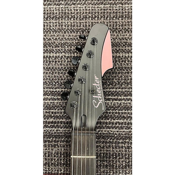 Used Schecter Guitar Research Used Schecter Guitar Research Machine Gun Kelly Pt Satin Black Solid Body Electric Guitar