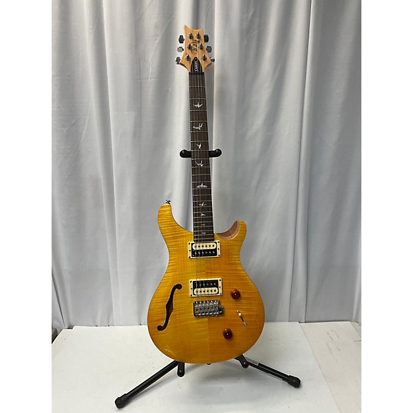 Used PRS Used PRS SE Custom 22 Semi-Hollowbody Santana Yellow Hollow Body Electric Guitar