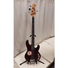 Used Sterling by Music Man Used Sterling By Music Man Sting Ray Dark Cherry Electric Bass Guitar