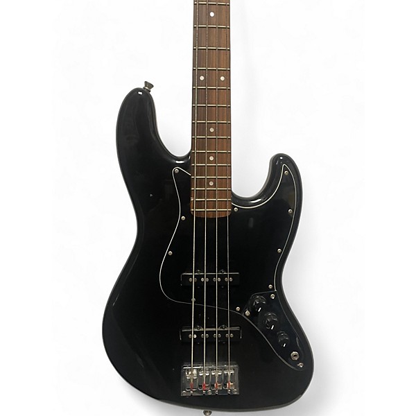 Used Monoprice Used MONOPRICE Jazz Bass Clone Black Electric Bass Guitar