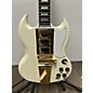 Used Epiphone Used Epiphone Inspired By Gibson Custom 1963 Les Paul SG With Maestro Vibrola Classic White Solid Body Elect...