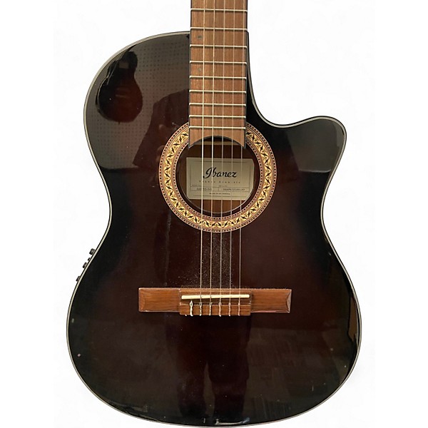 Used 2023 Ibanez GA35TCE DVS 2 Color Sunburst Classical Acoustic Guitar