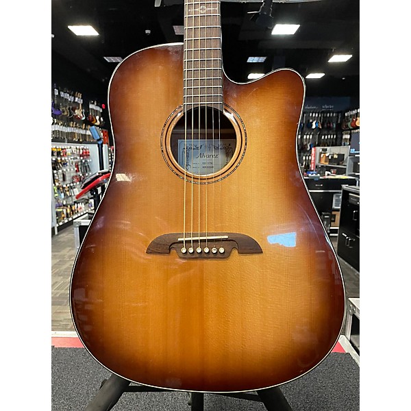 Used Alvarez Used 2020 Alvarez AD60CE Artist Series Dreadnought Shadow Burst Acoustic Electric Guitar