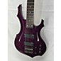 Used ESP Used ESP LTD F155DX 5 String Trans Purple Electric Bass Guitar