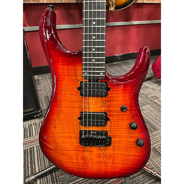 Used Sterling by Music Man Used Sterling By Music Man JP150D Blood Orange Solid Body Electric Guitar