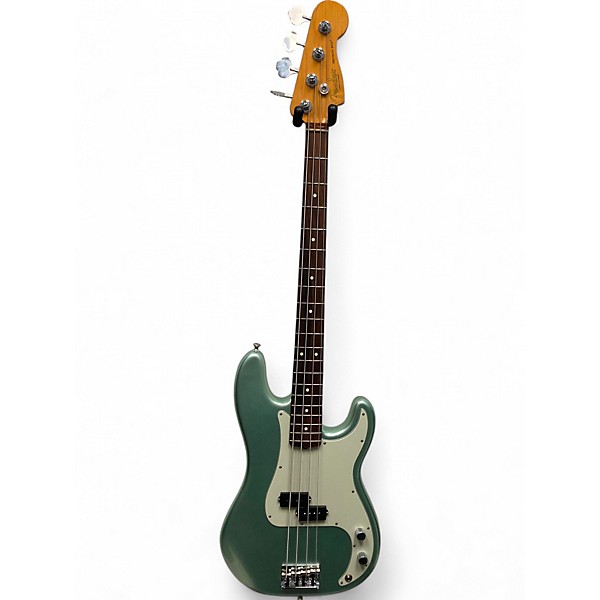 Used Fender American Professional II Precision Bass Mystic Surf Green Electric Bass Guitar