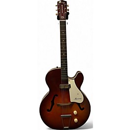 Vintage 1960s Harmony Rocket H-53 Red Burst Hollow Body Electric Guitar