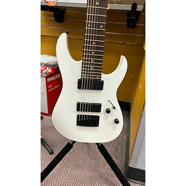 Used Ibanez Used Ibanez RG8 8 String White Solid Body Electric Guitar