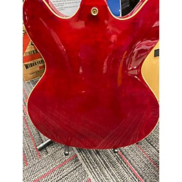 Used Peavey Used Peavey JF1EX Candy Apple Red Hollow Body Electric Guitar