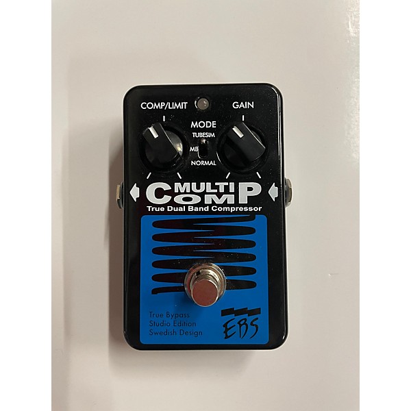 Used EBS MultiComp True Dual Band Compressor Bass Effect Pedal