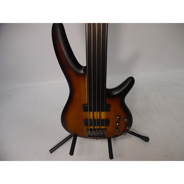 Used Ibanez SRF705 5 String Flat Brown Burst Electric Bass Guitar