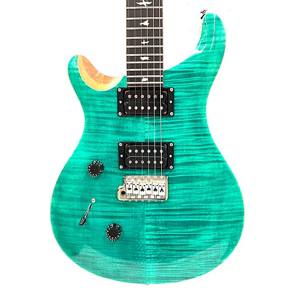 Used PRS Used PRS CM4 SE Custom 24 Left Handed Turquoise Electric Guitar