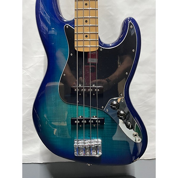 Used Fender Used Fender Player Plus Jazz Bass Plus Top Blue Burst Electric Bass Guitar