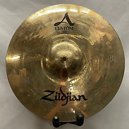 Used Zildjian 14in A Custom Hi Hat Pair Cymbal