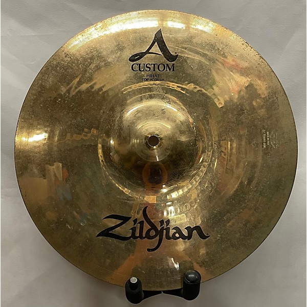 Used Zildjian 14in A Custom Hi Hat Pair Cymbal