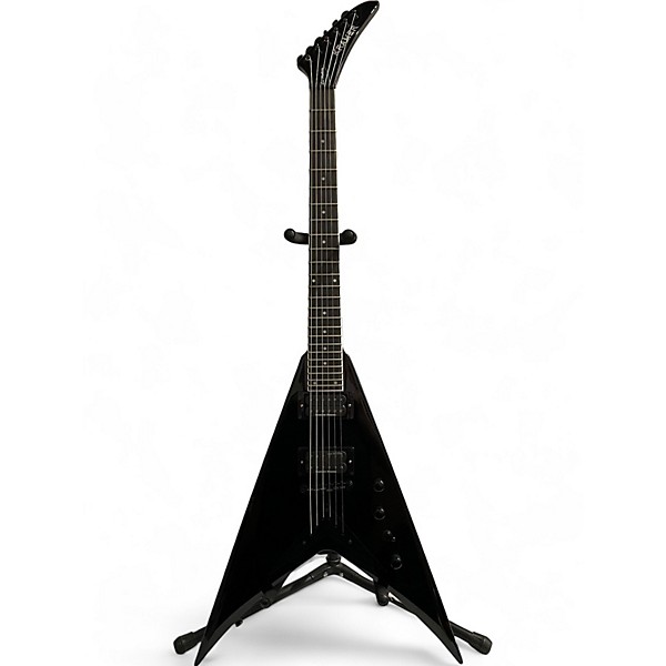 Used Kramer dave mustaine vanguard black Solid Body Electric Guitar