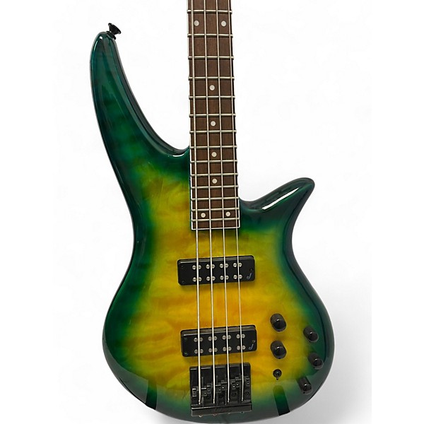 Used Jackson X SERIES SPECTRA AMBER BLUE Electric Bass Guitar