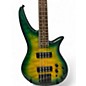 Used Jackson X SERIES SPECTRA AMBER BLUE Electric Bass Guitar