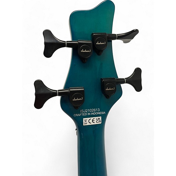 Used Jackson X SERIES SPECTRA AMBER BLUE Electric Bass Guitar