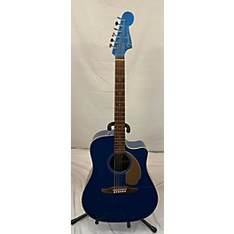 Used Fender Used Fender Redondo Blue Acoustic Electric Guitar