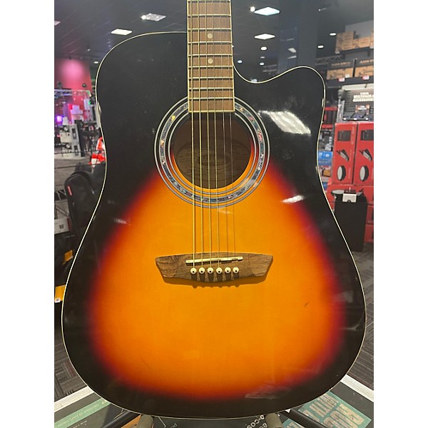 Used Washburn Used Washburn WA90CE Sunburst Acoustic Electric Guitar