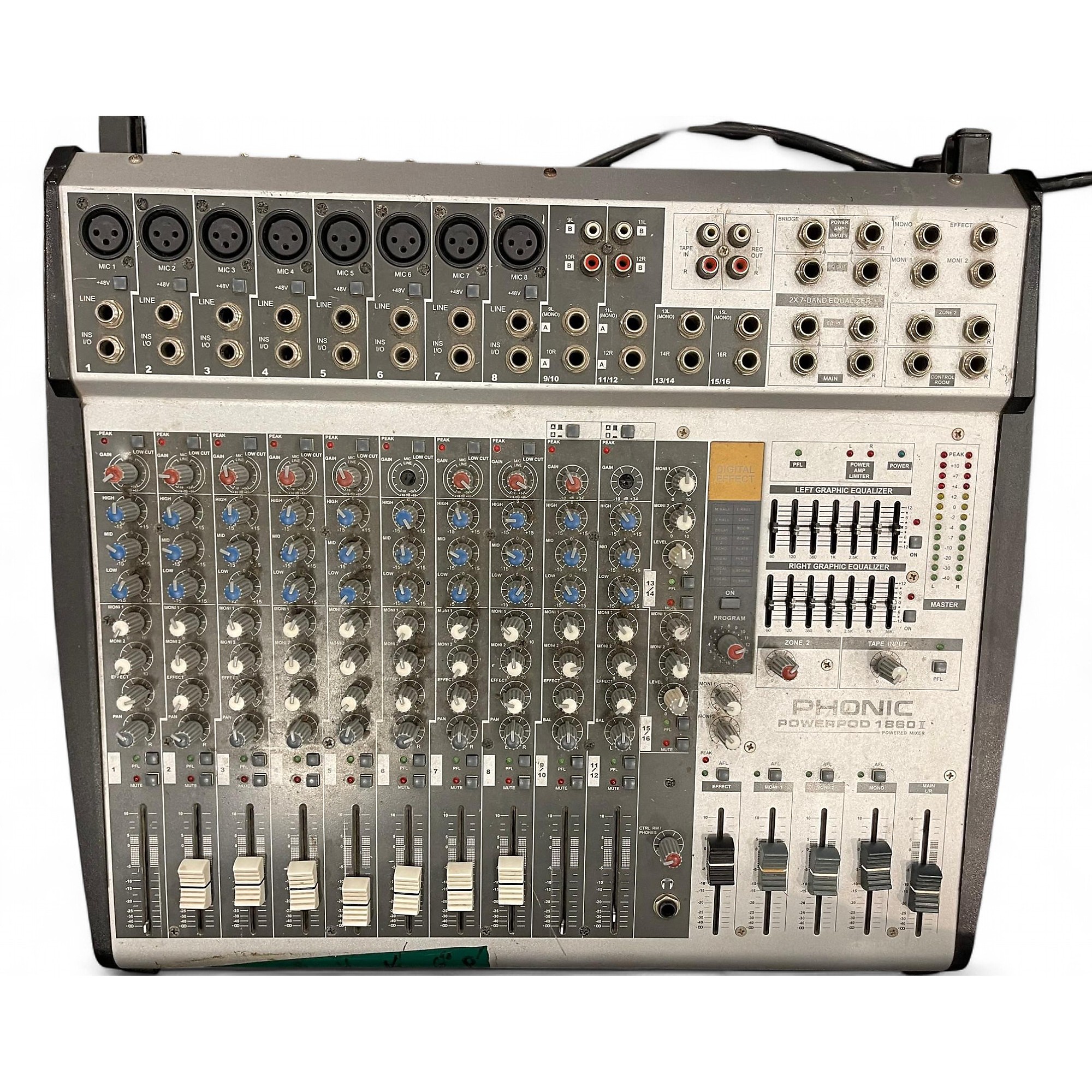 【2025年】お歳暮ギフト Powerpod Phonic Used 1860 Center Guitar | Mixer Powered II 配信機器・PA機器・レコーディング機器