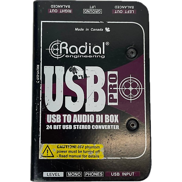 Used Radial Engineering Usb Pro Direct Box