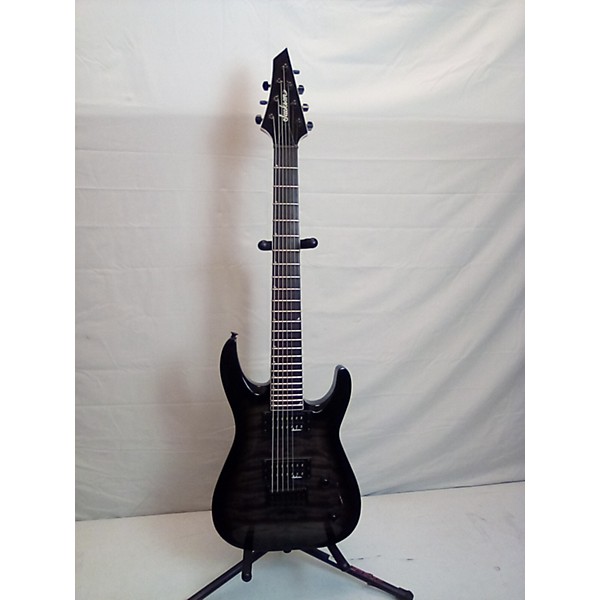 Used Jackson Used Jackson JS32-7 Dinky DKA 7 String Transparent Black Burst Solid Body Electric Guitar