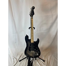 Used Eden Used Fender American QMT Strat HSS Pale Moon Trans Black Pale Moon Solid Body Electric Guitar