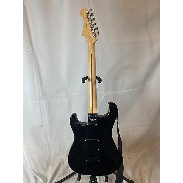 Used Used Fender American QMT Strat HSS Pale Moon Trans Black Pale Moon Solid Body Electric Guitar