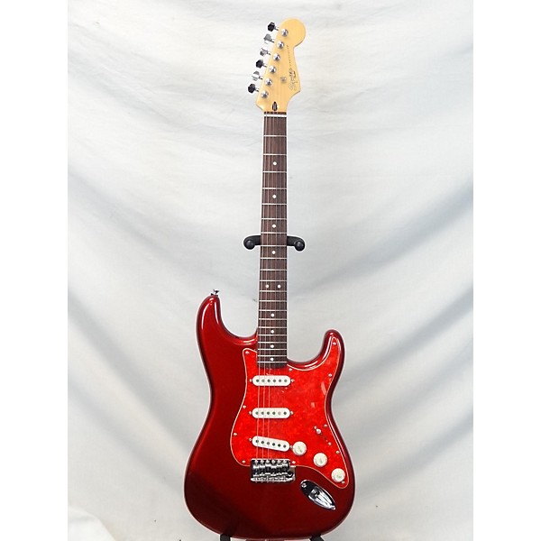 Vintage Squier Vintage 2000s Squier Standard Stratocaster Candy Apple Red Solid Body Electric Guitar