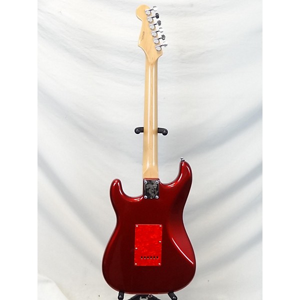 Vintage Squier Vintage 2000s Squier Standard Stratocaster Candy Apple Red Solid Body Electric Guitar