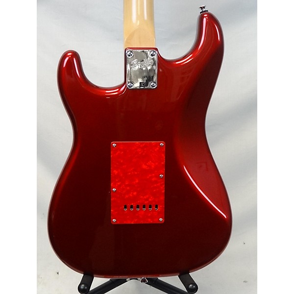 Vintage Squier Vintage 2000s Squier Standard Stratocaster Candy Apple Red Solid Body Electric Guitar