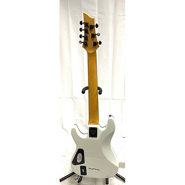 Used Schecter Guitar Research Used Schecter Guitar Research Demon 7 String White Solid Body Electric Guitar