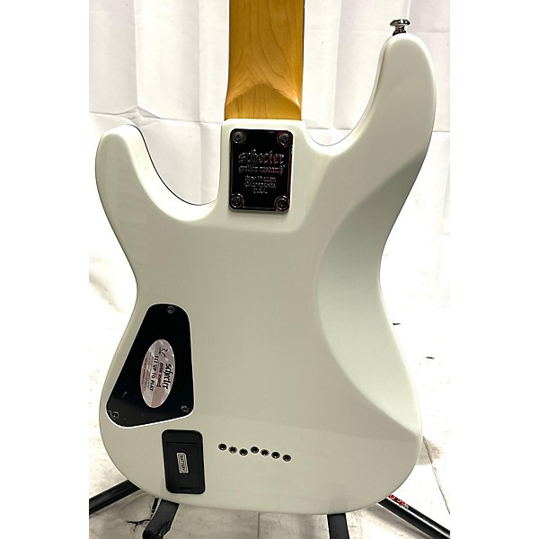 Used Schecter Guitar Research Used Schecter Guitar Research Demon 7 String White Solid Body Electric Guitar